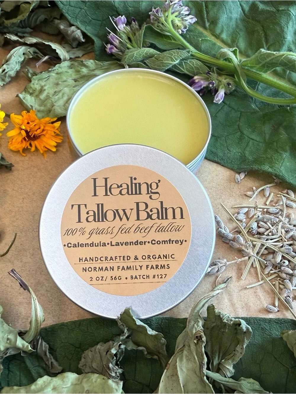 Tallow Balm - Nourishing Body Salve in Yellow